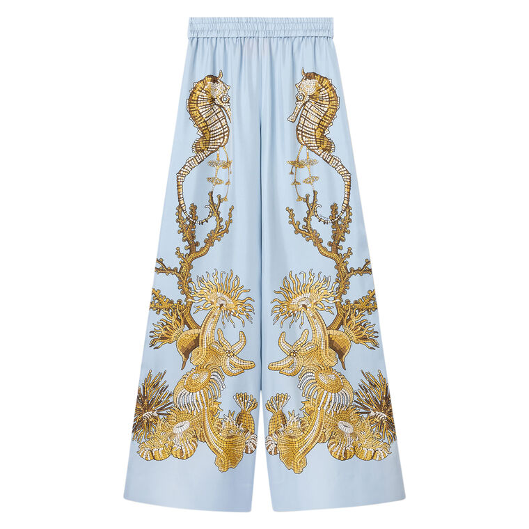 Silk Palazzo Pants image number null