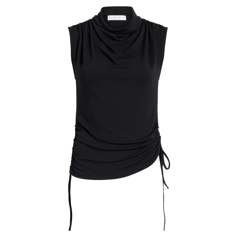 Elna Sleeveless Cowl Neck Top In Crepe Jersey image number null