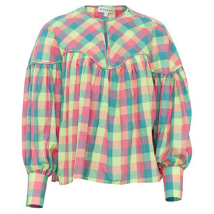Naya Gingham Long Sleeve Top
