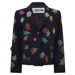 Turtle Time Long Sleeve Short Blazer