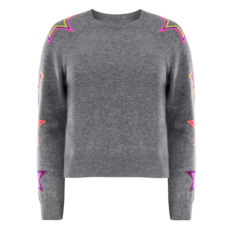 Pop Star Cashmere Crewneck Sweater image number null
