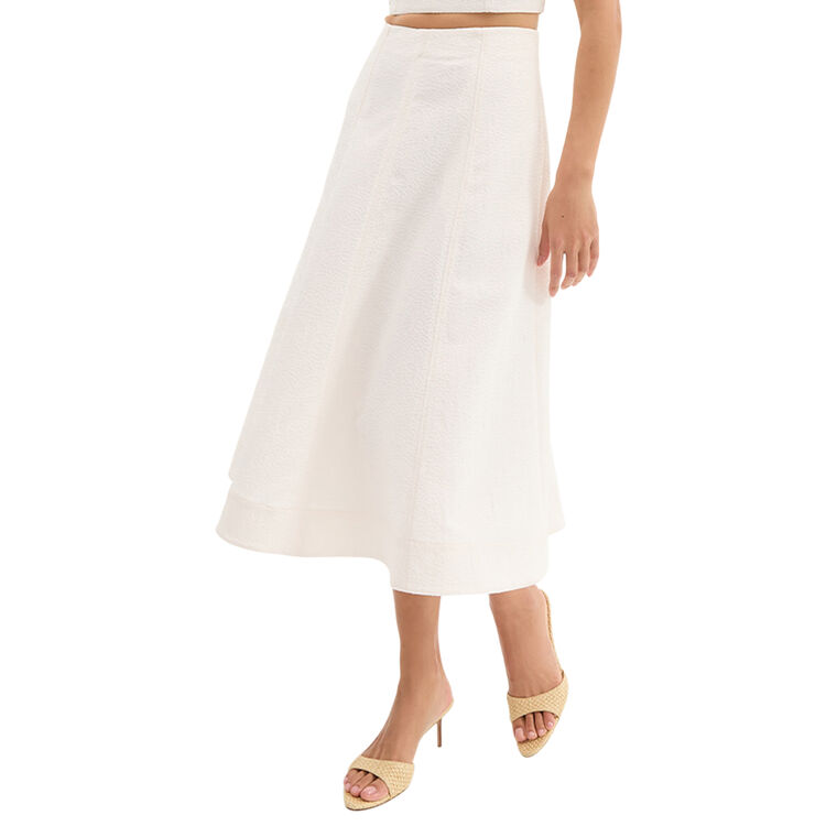 Fellini Jacquard A-Line Midi Skirt image number null