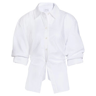 Winslet Cinched Button-Up Top