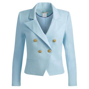 Sable Double Breasted Cropped Blazer