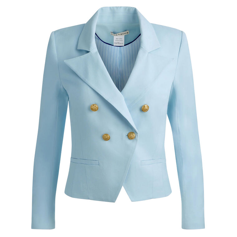 Sable Double Breasted Cropped Blazer image number null