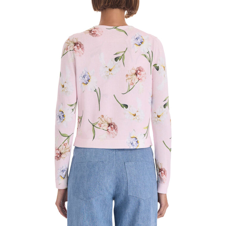 Painted Iris Printed Twinset Cardigan image number null