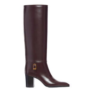 Julia 70mm Buckle-Detail Leather Boot
