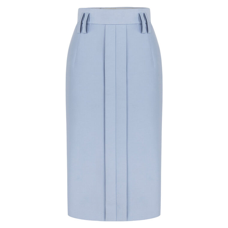 High-Waisted Midi Pencil Skirt image number null