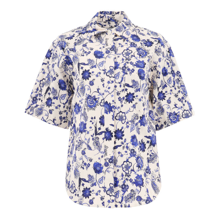 Keaton Printed Split Sleeve Top image number null