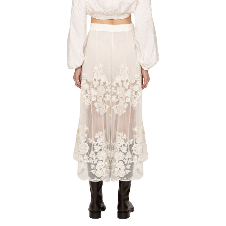 Arielle Lace Flared Pants image number null
