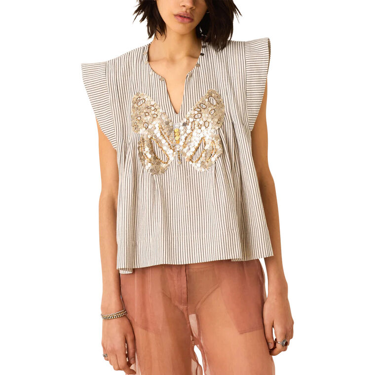 Nadine Butterfly Slate Top image number null