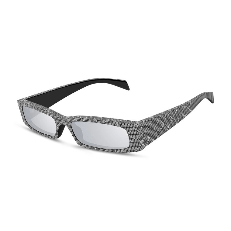 Rectangular Sunglasses With Crystals image number null