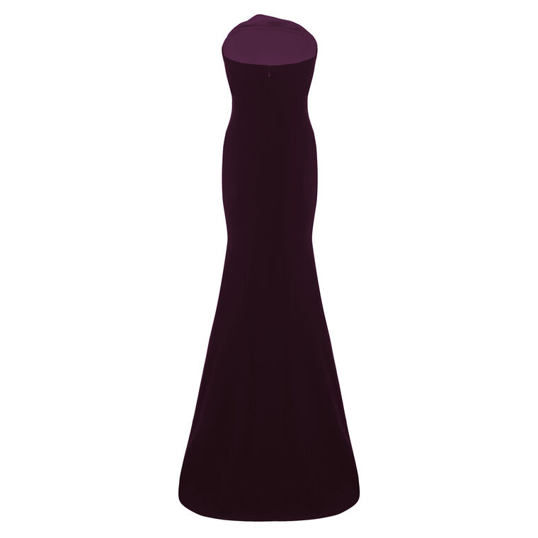 Strapless Crepe Trumpet Gown image number null