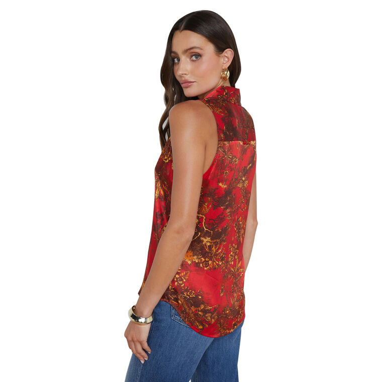Emmy Sleeveless Silk Blouse image number null