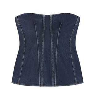 Lara Strapless Denim Corset Top