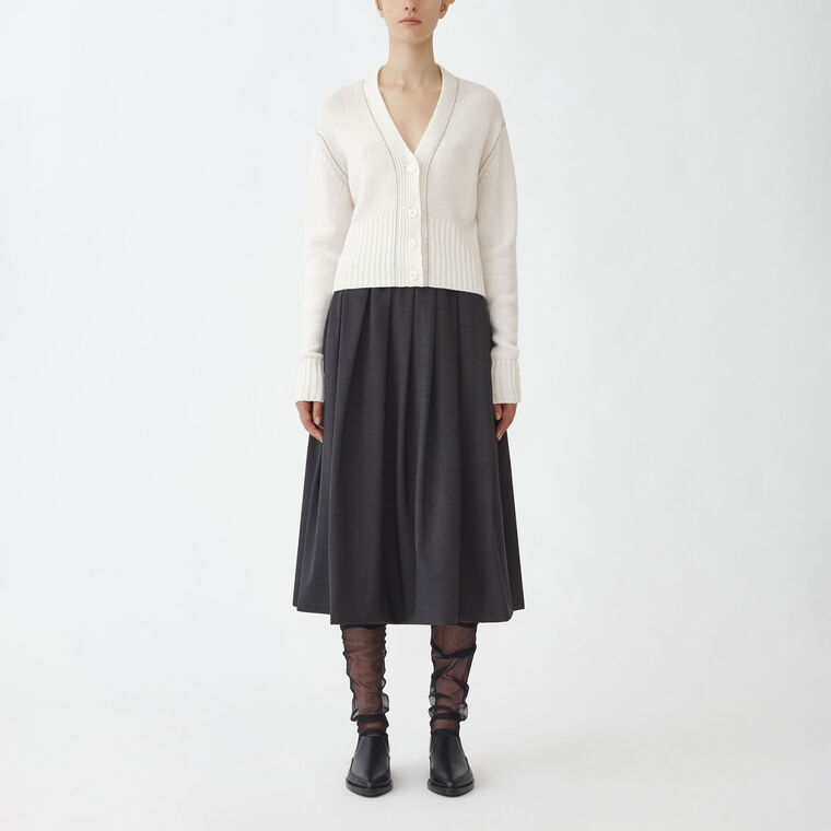 Brushed Cashmere Cropped Cardigan image number null
