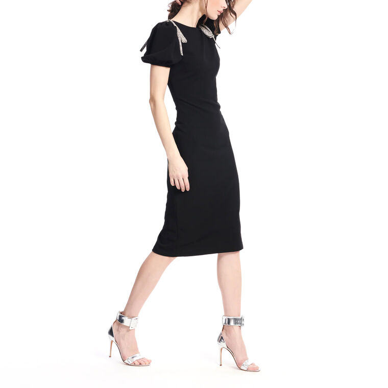 Bow Sleeve Cocktail Dress image number null