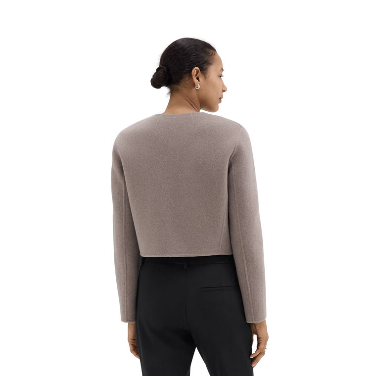 Cardigan Jacket in Double-Face Wool-Cashmere image number null