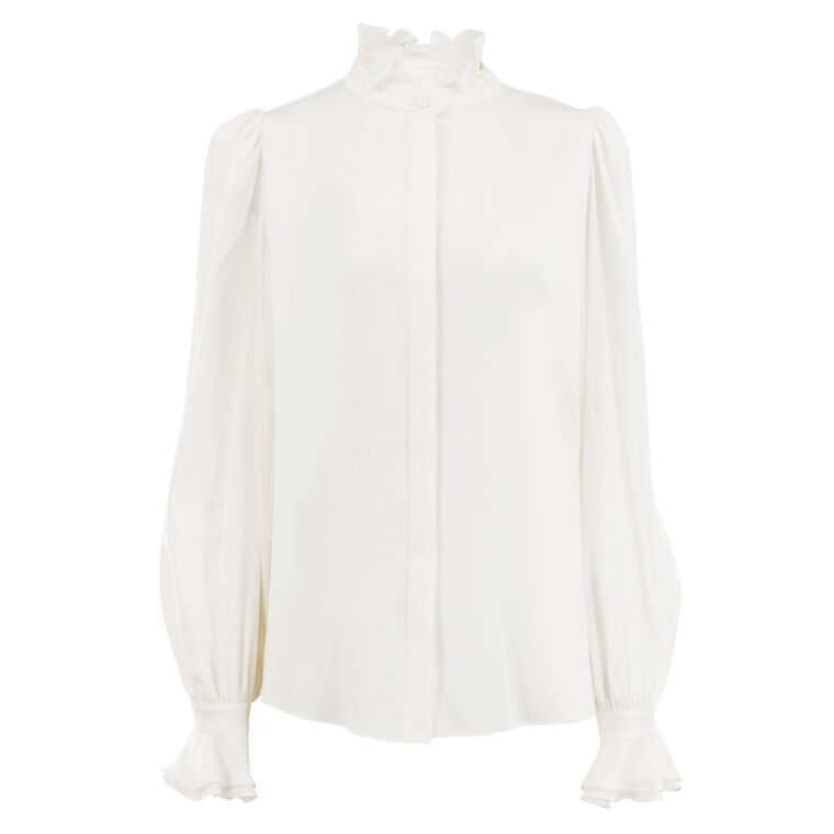 Harley Long Sleeve Ruffle Blouse image number null