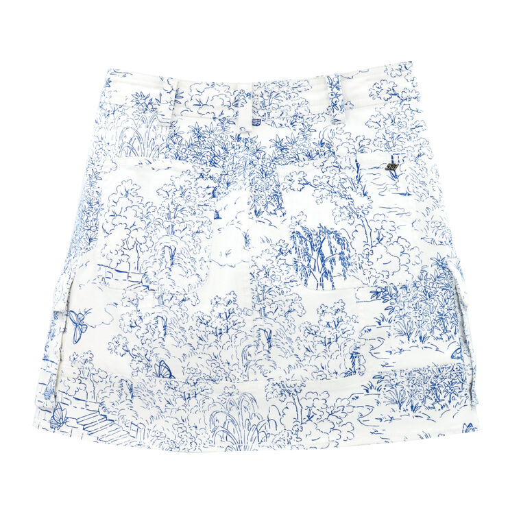 Garden Print Toile Mini Skirt image number null
