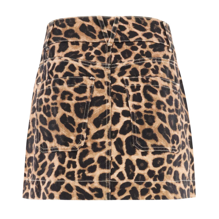 Chloe Leopard Mini Skirt image number null