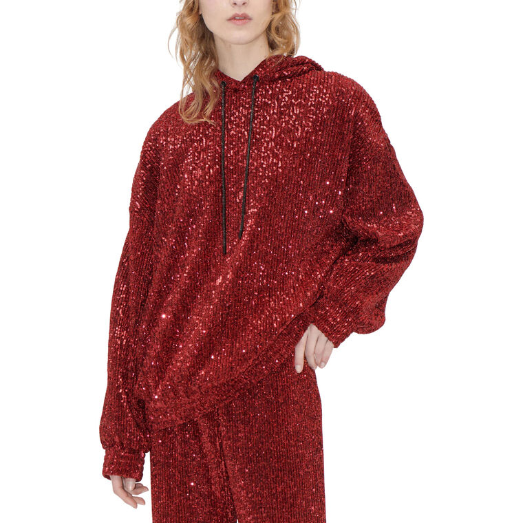 Oversize Sequin Hoodie image number null