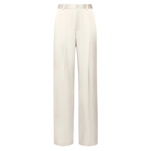 Satin Relaxed Pleated Pant