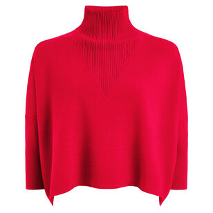 Claudie Mock Neck Popover Sweater