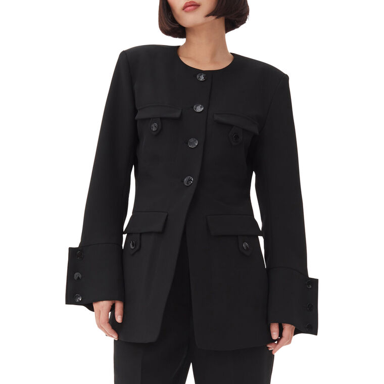 Light Twill Suiting Fitted Blazer image number null