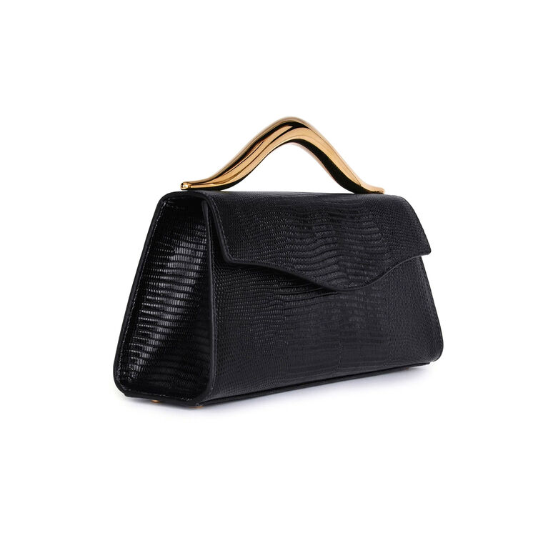 The Petit Wave Lizard Leather Bag image number null