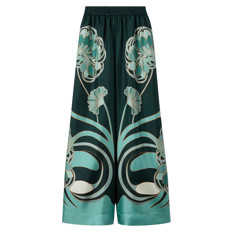 Silk Palazzo Pants image number null