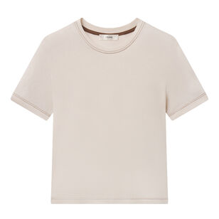 The Contrast Stitch Baby Tee
