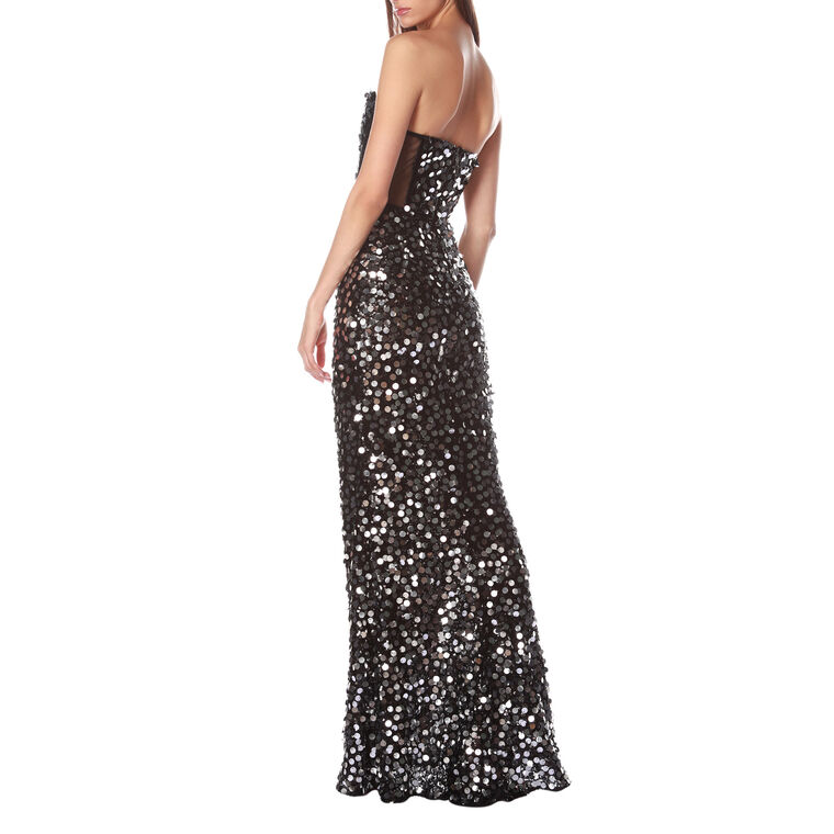 Farah Strapless Sequin Maxi Dress image number null