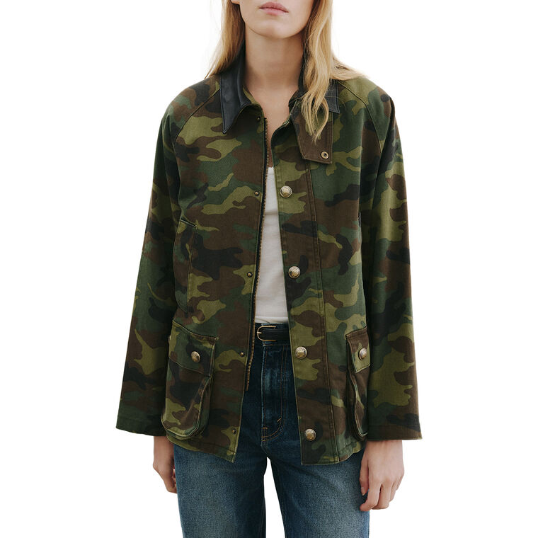 Andrew Snap-Front Parka With Leather Collar image number null