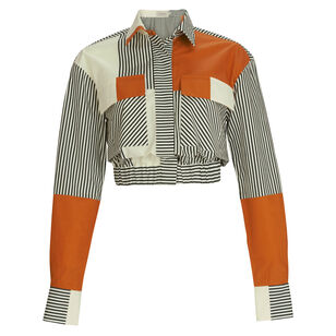 Soleil Long Sleeve Cropped Blouse