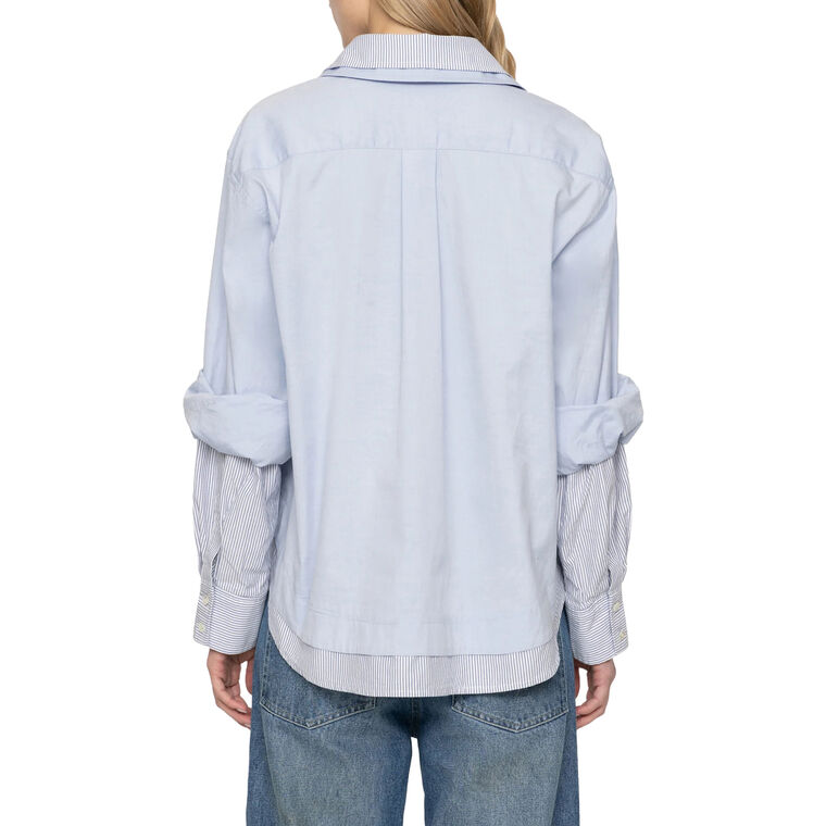 Zayna Double Layer Button Down Shirt image number null