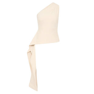 Asymmetric Origami One-Shoulder Top
