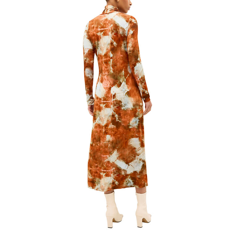 Paxton Long Sleeve Turtleneck Midi Dress image number null