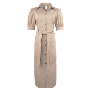 Harper Short Sleeve Long Weathercloth Dress