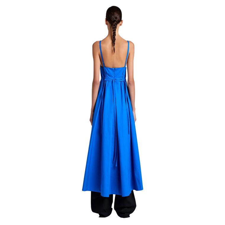 Barker Sleeveless Midi Dress In Stretch Poplin image number null