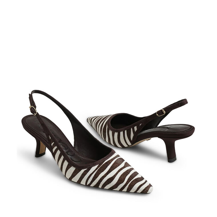 Bianka Zebra Slingback Pump image number null