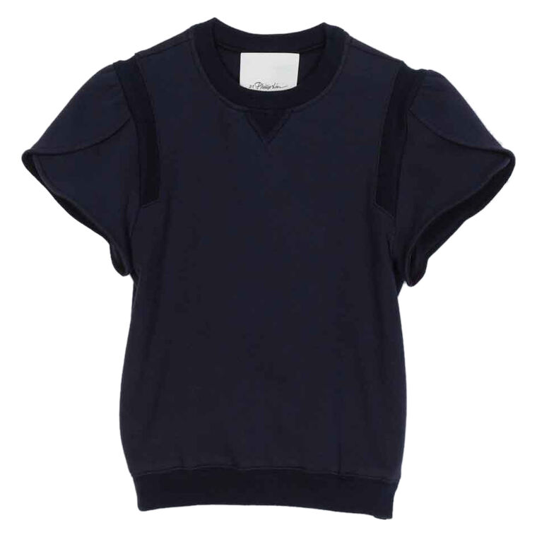 Tulip Sleeve French Terry Top image number null