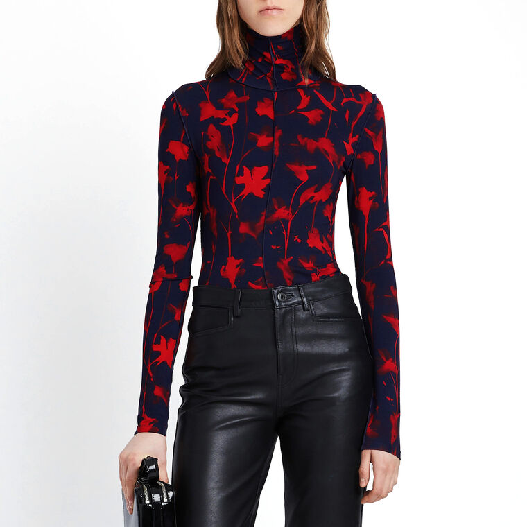 Cyanotype Jersey Turtleneck image number null