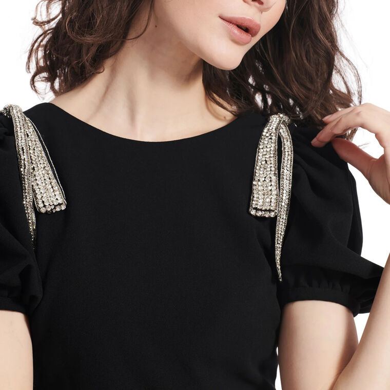 Bow Sleeve Cocktail Dress image number null