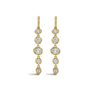 Asterales Hoop Drop Earrings