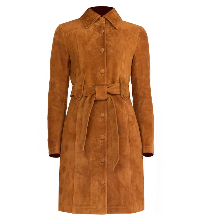Ricci Belted Suede Coat image number null
