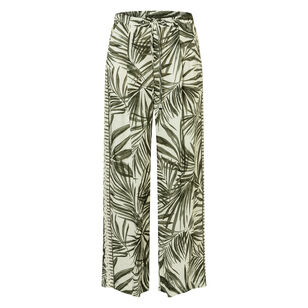 Gina Straight-Leg Printed Linen Pant