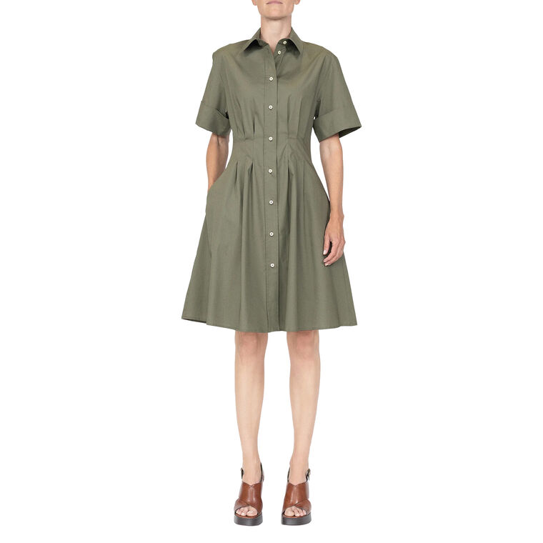 Bergamo Short Sleeve Button Down Dress image number null