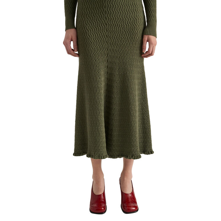 Magnolia Skirt in Cable Knit image number null