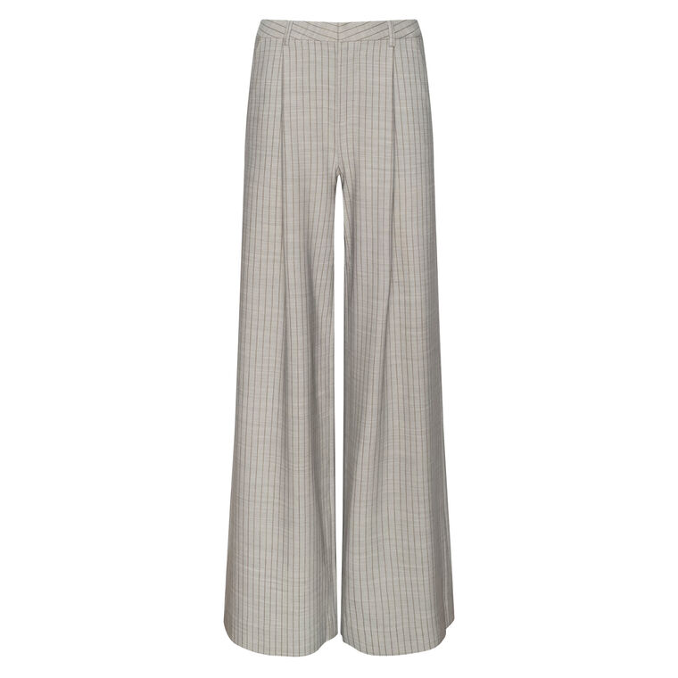Allanah Mid Rise Pinstriped Trouser image number null